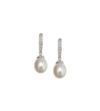 Pendientes de perlas y diamantes Australia