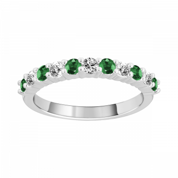 Anillo de esmeralda y diamantes BALI