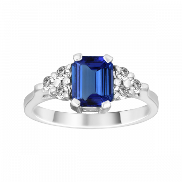Anillo de tanzanita y diamantes CAUCA