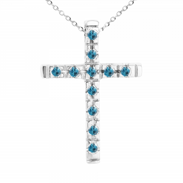 Cruz de agua-marinha JUDITH