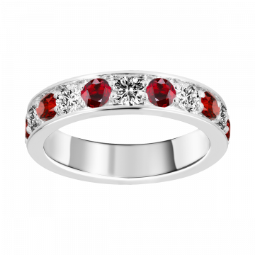 Anillo de rubí y diamantes DANUBIO COMPLETA