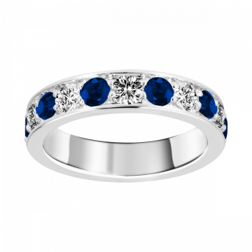 Anillo de zafiro y diamantes DANUBIO COMPLETA