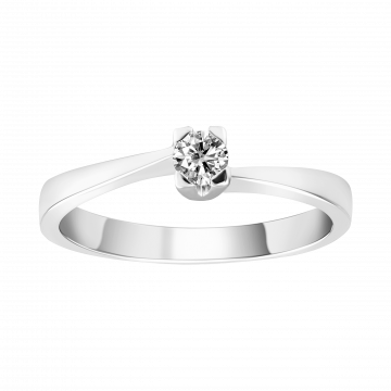 Anillo de diamantes en oro blanco EMMA