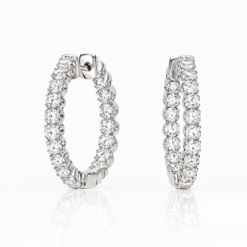 Pendientes de diamantes Holi
