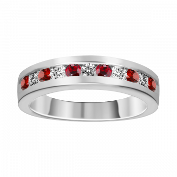 Anillo de rubí y diamantes IMADI