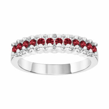 Anel de rubi e diamante MANAGUA 