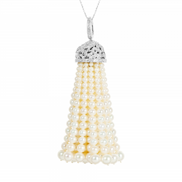 Colgante de diamantes y perlas REGIA