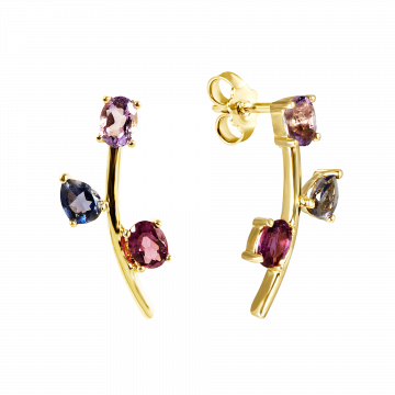 Pendientes de oro y piedras preciosas Malmo