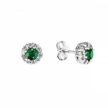 Pendientes de esmeralda y diamantes GABRIELA