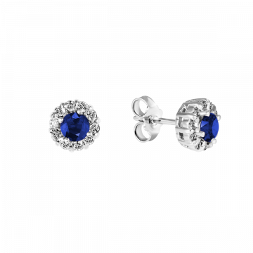 Pendientes de zafiro y diamantes GABRIELA