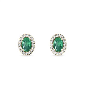 Pendientes de esmeralda y diamantes Bajamar