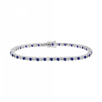 Pulseira de safira e diamantes ADANA 