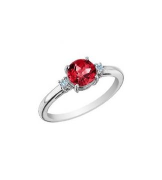 Anillo de rubi y diamantes SAMSARA