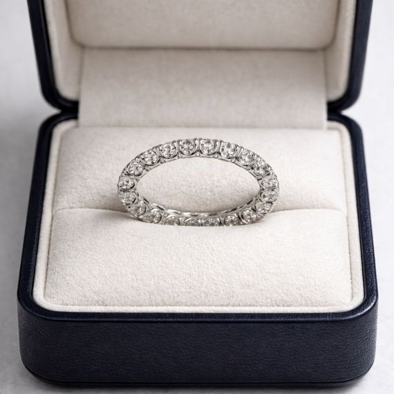 Alianza de diamantes Angélica estuche