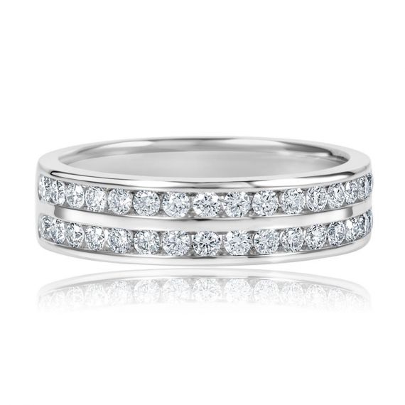 Alianza de diamantes Candela frontal