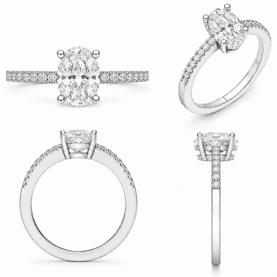 Anillo de diamantes Leticia prototipado