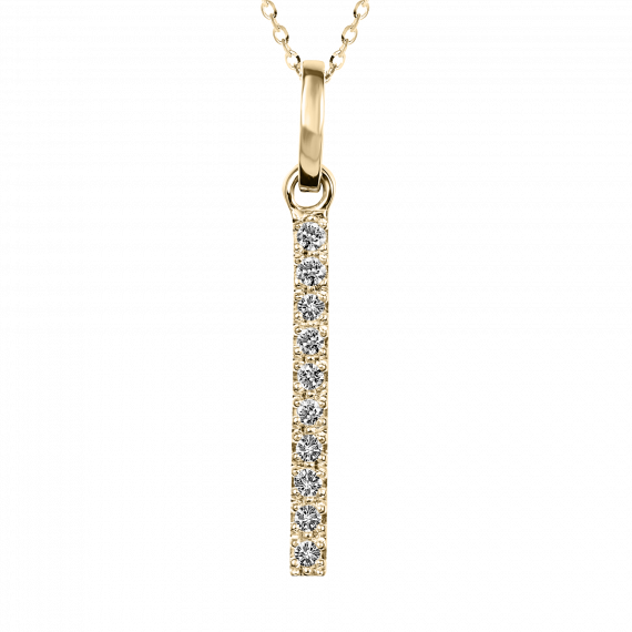 Colgante de diamantes TRINITY oro amarillo