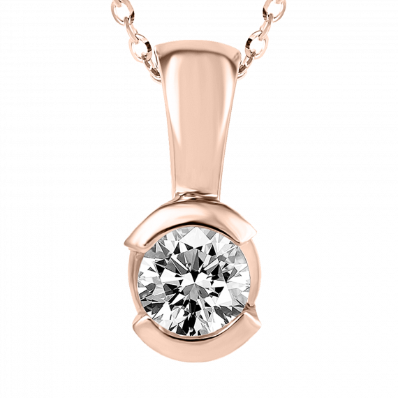 Colgante de diamantes Olga oro rosa