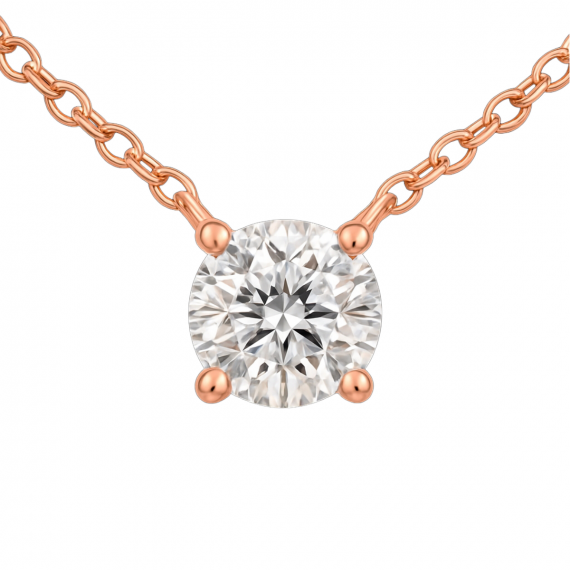 Colgante de diamantes Estela oro rosa