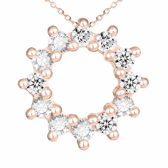 Colgante de diamantes Liason oro rosa