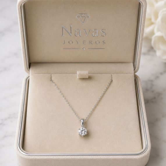 Colgante de diamantes Nadia estuche