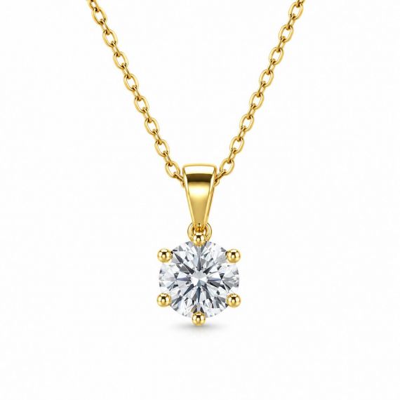Colgante de diamantes Nadia oro amarillo