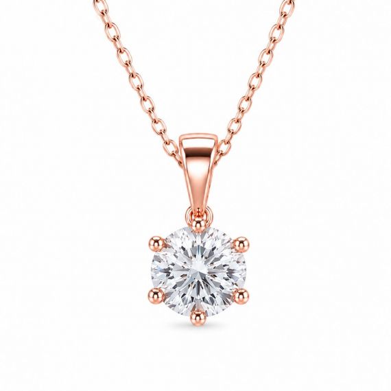 Colgante de diamantes Nadia oro rosa