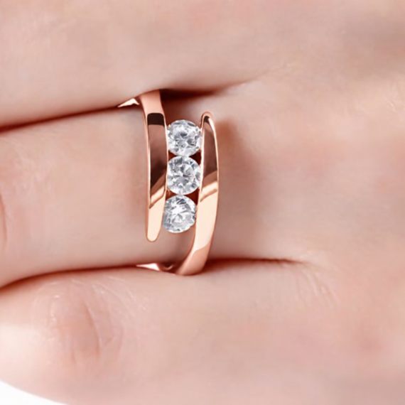 Anillo de diamantes Kalei
