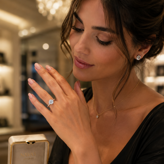 Anillo de diamantes modelo 1 quilate
