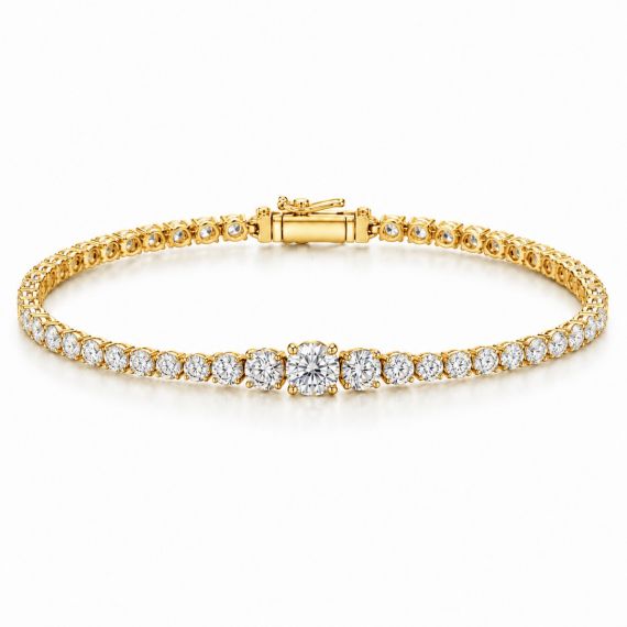 Pulsera de oro amarillo y diamantes Ohio