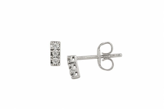 Pendientes de diamantes SUIZA oro blanco