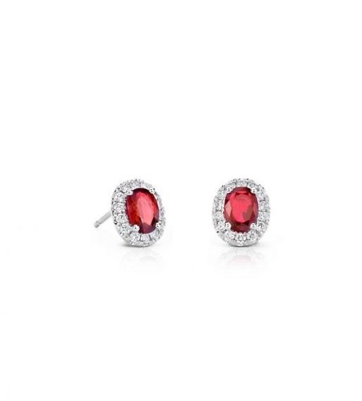 Pendientes de rubí y diamantes Bajamar