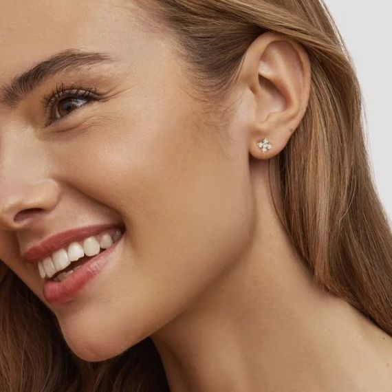 Pendientes de diamantes Nantes oro blanco modelo 