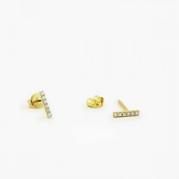 Pendientes de diamantes Calais oro amarillo