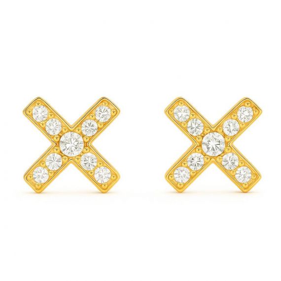 Pendientes de diamantes Lyon 1 oro amarillo