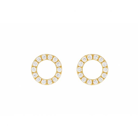 Pendientes de diamantes Lyon 2 oro amarillo