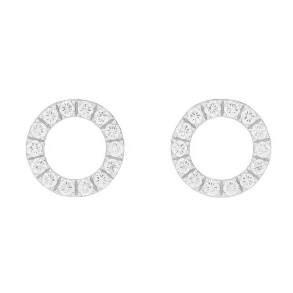 Pendientes de diamantes Lyon 2 oro blanco