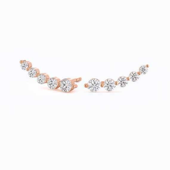 Pendientes de diamantes  Niza oro rosa