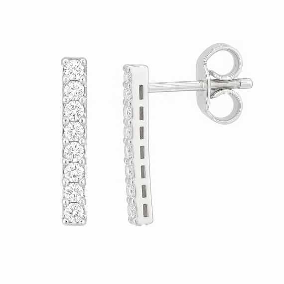 Pendientes de diamantes SUIZA1 oro blanco