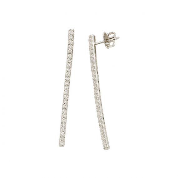 Pendientes de diamantes SUIZA3 oro blanco