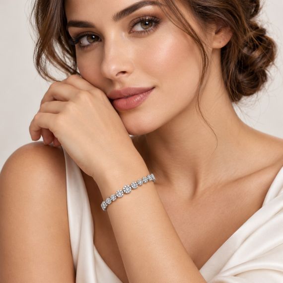 Pulsera de oro y diamantes Miami