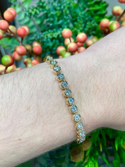 Pulsera de diamantes BIANCA oro amarillo modelo