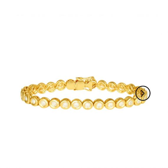 Pulsera de diamantes ABIANCA oro amarillo