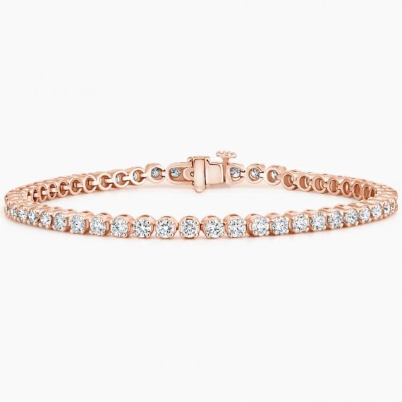 Pulsera de diamantes y oro rosa Denver