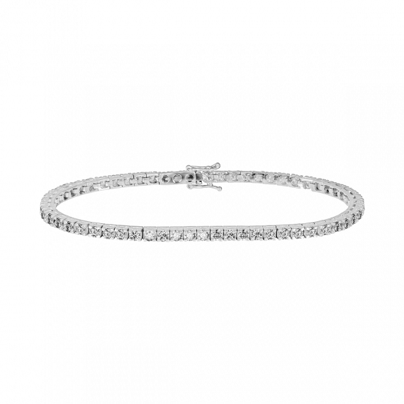 Pulseira de diamantes em ouro branco