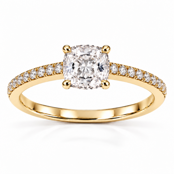 Anillo de diamantes Toulouse oro amarillo