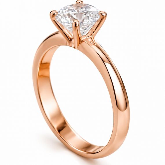 Anillo de oro rosa y diamantes Versailles